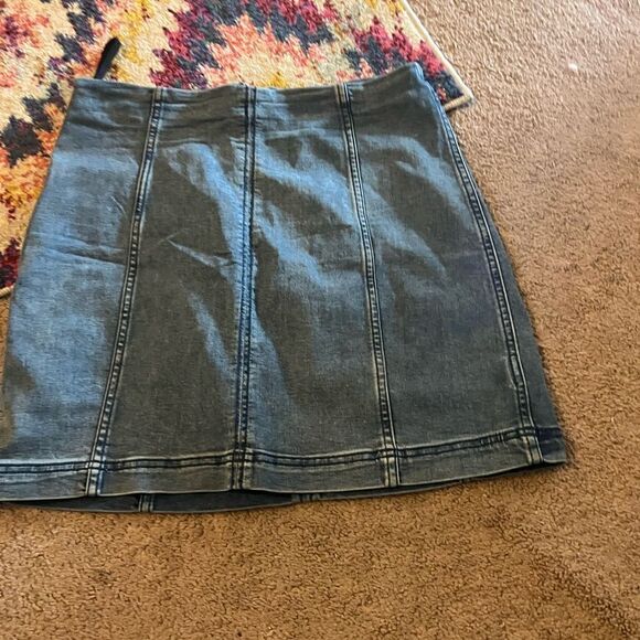 Free people denim skirt 12 - Picture 3 of 8